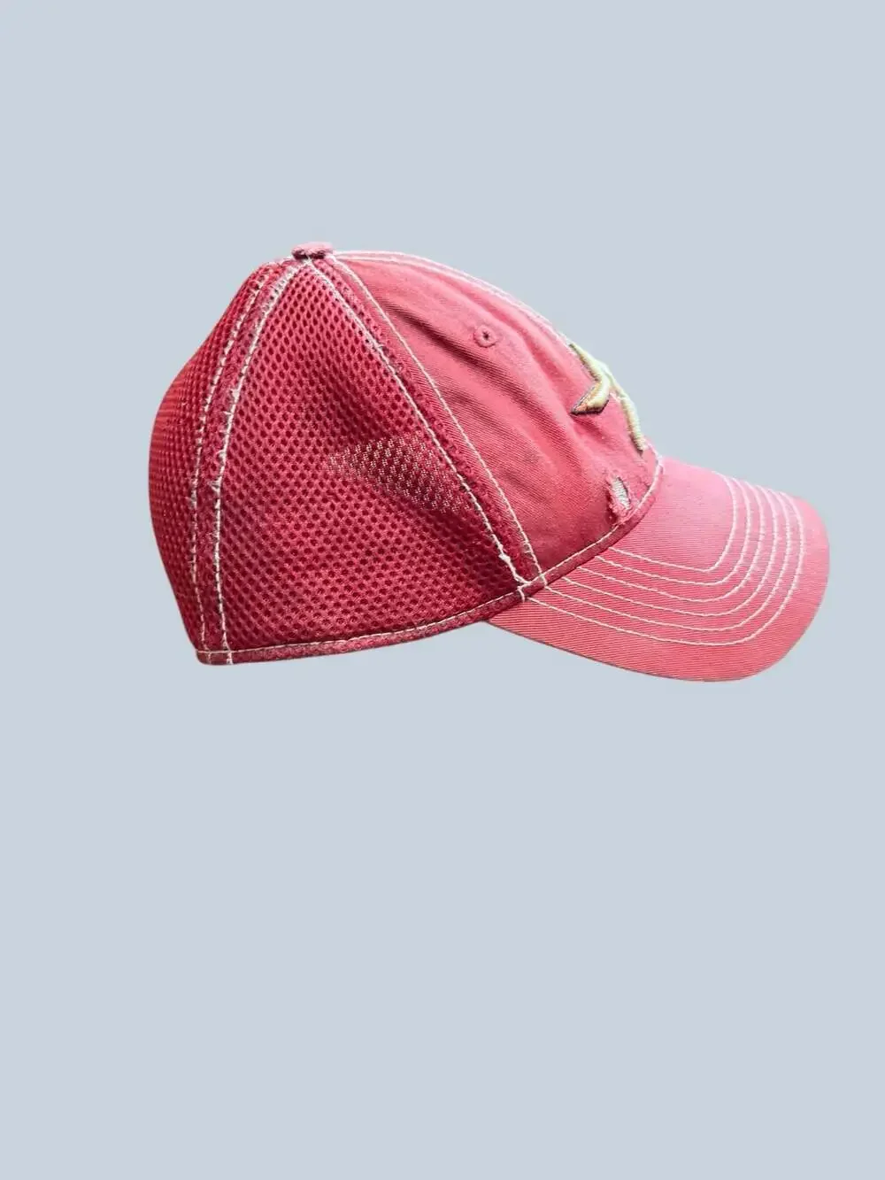 New Era 39THIRTY Houston Astros Distressed Red Mesh Back Flex Fit Hat